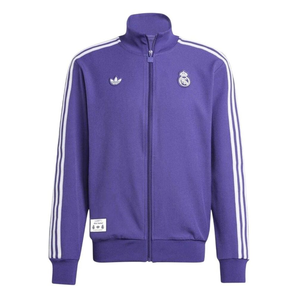 Adidas Mens Terrace Icons Real Madrid CF Tracksuit Top / Purple
